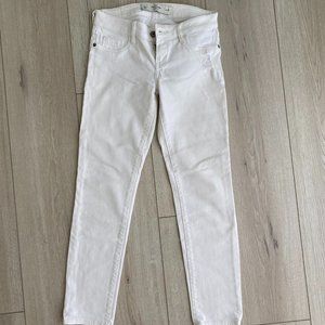 Abercrombie & Fitch White Jeans Size 00/w24 Low Rise